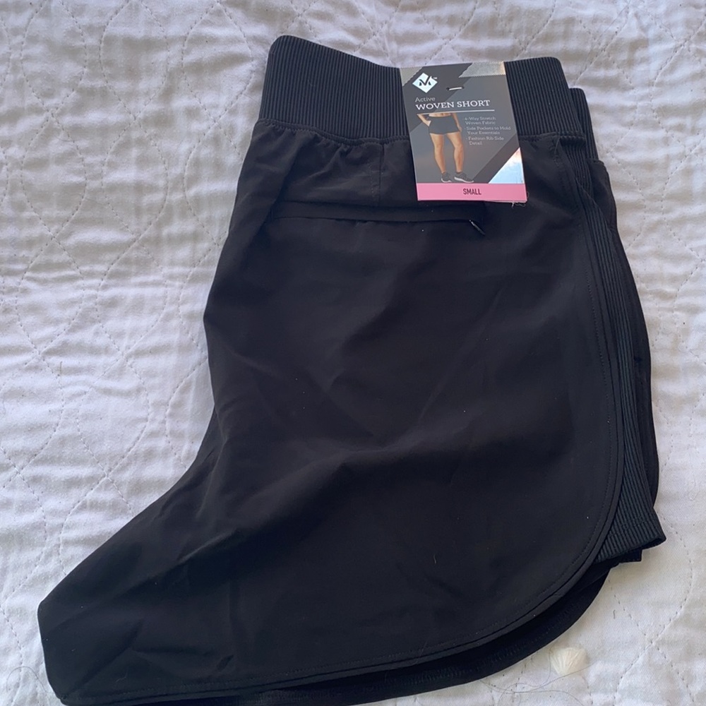 Black Active Woven Womens shorts
